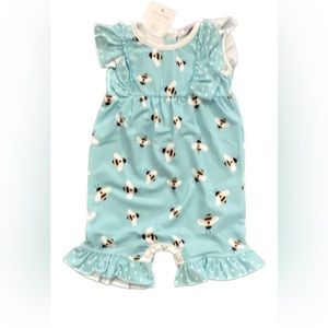 Little Millie “Bee” Angel-Sleeve Romper
